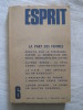 Esprit, la part des femmes. collectif
