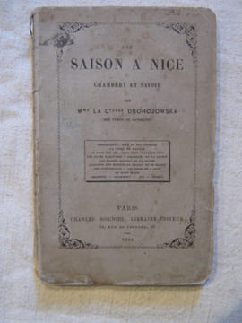 Une saison à Nice, Chambéry et Savoie. Contesse Drohojowska