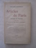 Articles de Paris, horizons de province (1907-1908). Georges Normandy