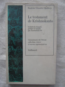 Le testament de Krishnokanto. Bankim Chandra Chatterji