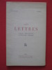 Les lettres. collectif