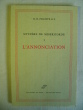 Mystère de miséricorde, l'Annonciation. M.D. Philippe O.P.