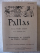 Pallas, Dramaturgie et actualité du théâtre antique. collectif