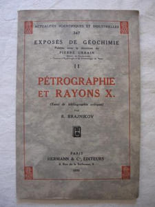 Pétrographie et rayons X (essai de bibliographie critique)