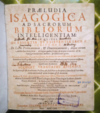 Praeludia Isagogica Ad Sacrorum Bibliorum intelligentiam : in quibus De essentia, et existentia Sacrae Scripturae : de Libris Protocanonicis, & Deuterocanonicis ; deque eorum Authoribus secundariis ; de linguis scripti, & in quas translati. 