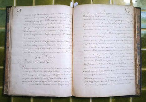 [Manuscrit] Copie de plusieurs Lettres de deffunct Françoise Dupuis Tuscaire proffesse du Mont-Carmel, escrites au R.P. Paulin religieux Carme du ...