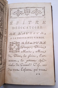 Instructions pour la Confrairie de Notre-Dame du Mont-Carmel, Edition Nouvelle, considérablement augmentée, rédigée en meilleur ordre ; avec un nouveau Recueil de Miracles, en faveur du Saint Scapulaire, choisis d’entre les plus authentiques.