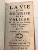 La Vie de la duchesse de La Vali&egrave;re, o&ugrave; l’on voit une relation curieuse de ses Amours, et de sa P&eacute;nitence : Par ***. Nouvelle &eacute;dition.. ANONYME ...