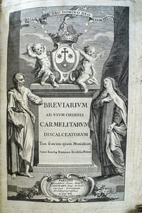 Breviarium ad usum Ordinis Carmelitarum Discalceatorum tam Fratrum quam Monialium. [Pars hiemalis].
