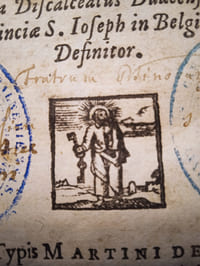 Liber vitae Christus patiens Scriptus intùs & foris sive de perpetua Cruce Domini Jesu, praesertim interiori tractatus. Bruxelles, Martin de Bossuyt, 1651.