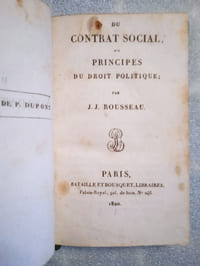 Du Contrat Social, ou Principes du Droit politique.