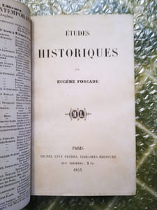 Études historiques.