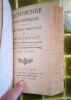 Recherches philosophiques sur les Égyptiens et les Chinois. Par l’Auteur des Recherches sur les Amériquains [sic].. [PAUW, Cornelius de].