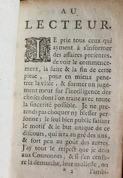 Le Politique du temps ou le Conseil fidelle sur les mouvemens de la France. Tiré des evenemens passez pour servir d’instruction à la Triple Ligue.
A ...