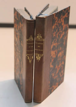 2 ouvrages :
- Paroles d’un croyant. 1833. Paris, Delloye et Lecou, 1837.
- Le Livre du Peuple. Paris, Pagnerre, 1838 (même année que l’édition ...