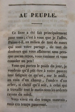 2 ouvrages :
- Paroles d’un croyant. 1833. Paris, Delloye et Lecou, 1837.
- Le Livre du Peuple. Paris, Pagnerre, 1838 (même année que l’édition ...