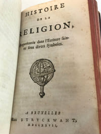 - [Jean-Baptiste Le Sesne de Ménilles d’Étemare  (1682-1770)]. Enchaînement des véritez proposées dans l’Ecriture sous le Symbole des Epouses fidèles et infidèles : et sous celui des Vases d’argile. Pour servir à l’intelligence des Prophéties et Figures de l’Ancien Testament. 1734.
- [Jean-Baptiste Le Sesne de Ménilles d’Étemare  (1682-1770)]. Histoire de la Religion représentée dans l’Ecriture sainte sous divers symboles. Bruxelles, Stryckwant, 1727. Marque à la sphère au titre.
- [Abbé Jean-Baptiste de Beccarie de Pavie Fourquevaux (1693-1768)]. Introduction abrégée à l’intelligence des Prophéties de l’Ecriture, par l’usage qu’en fait S. Paul dans l’Epitre aux Romains : où l’on établit de principes sur les divers sens des Ecritures, et sur les motifs de consolation qu’on y trouve pour les tems des grandes épreuves. 1731. 
