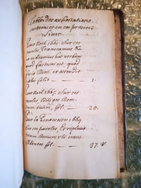Rare manuscrit religieux anonyme du 17e siècle.