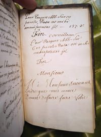 Rare manuscrit religieux anonyme du 17e siècle.