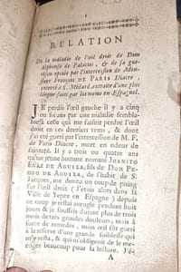 Second recueil des miracles opérés par l’intercession de M. de Paris [Texte imprimé]. Contenant les XIII. Relations presentées à Monseigneur l’Archevêque, par Messieurs les Curez de Paris. Avec leur Requeste du 4. octobre 1731, dans laquelle ils demandent à sa Grandeur de faire informer juridiquement sur ces faits, offrant d’en administrer toutes les preuves & d’en indiquer les témoins nécessaires.