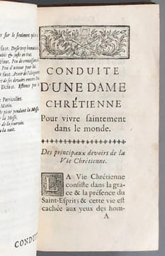 Conduite d'une Dame chrétienne pour vivre saintement dans le Monde. Troisième édition.. DUGUET, Jacques Joseph (1649-1733).