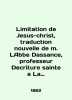 Limitation of Jesus-christ  trade nouvelle de m. LAbbe Dassance  Professeur Decr. 