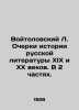 Voitolovsky L. Essays on the History of Russian Literature in the 19th and 20th. Voitolovsky, Lev Naumovich
