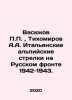 Vasyukov P.P.,  Tikhomirov A.A. Italian Alpine Riflemen on the Russian Front 19. Tikhomirov, Alexander Andreevich