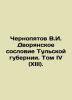 Chernopyatov V.I. The Noble Estate of Tula Province. Volume IV (XIII). In Russia. Chernopyatov  Viktor Ilyich