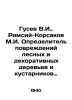 Gusev V.I.,  Rimsiy-Korsakov M.I. Determiner of damage to forest and ornamental. Vladimir Gusev