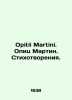 Opitii Martini. Opitz Martin. Poems. In German (ask us if in doubt)/Opitii Marti. Martin Opitz
