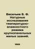 Vasiliev B. F. In situ studies of the temperature and humidity regime of large-. Boris Vasiliev
