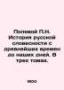 P.N. Field History of Russian Literature from Ancient Times to the Present Day. . Polevoy  Petr Nikolaevich