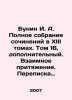 Bunin I. A. Complete collection of essays in XIII volumes. Volume 16, addition. Ivan Bunin