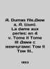 A. Dumas fils.Dumas  A. (son). La Dame aux perles: en 4 v. Tome II Tome III The. 