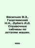 Vasiliev V.Z., Georgievsky N.N., Dubyago A.D. Reference tables on machine parts. Vasiliev, Valerian Mikhailovich