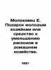Molokhovets E. A gift to young housewives or a means to reduce household costs.. Molokhovets, Elena Ivanovna
