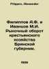 Filippov A.F. and Ivantsov M.I. Market turnover of peasant farms in Bryansk pro. Filippov, Alexander