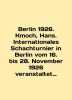 Berlin 1926. Kmoch  Hans. Internationales Schachturnier in Berlin vom 16. bis 28. 