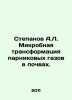 Stepanov A.L. Microbial transformation of greenhouse gases in soils. In Russian. Alexander Stepanov