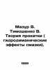 Mazur V. Tymoshenko V. The theory of rolling (hydrodimanic effects of lubricat. Timoshenko, Valery Vasilievich