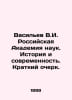 Vasiliev V.I. Russian Academy of Sciences. History and Modernity. A Brief Essay. Vasiliev, Valerian Mikhailovich