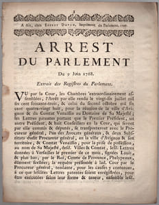 Du 9 juin 1768