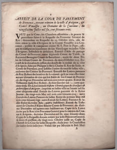 du 26 juillet 1663