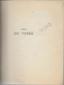 Traité du verbe