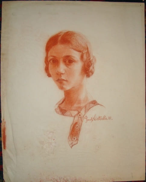 Portrait de femme. NIETSCHE Paul
