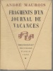 Fragments d'un journal de vacances. MAUROIS André