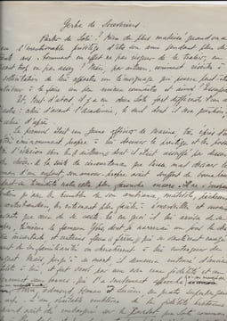 Manuscrit autographe signé : Gerbe de souvenirs. VEDEL Émile