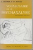 Vocabulaire de la psychanalyse. J. LAPLANCHE et J.-B. PONTALIS