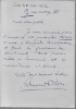 Lettres autographes signées. PILON Edmond